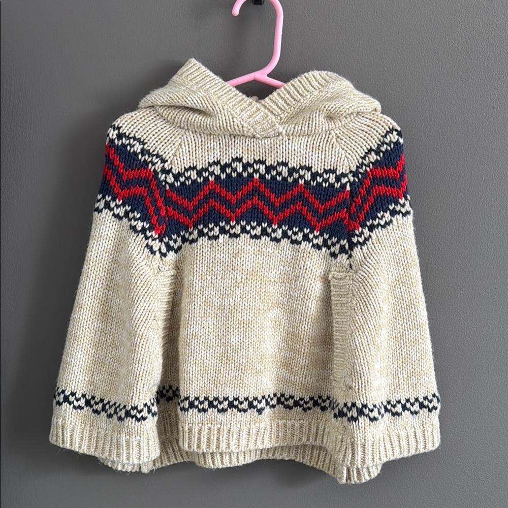 Thick Cozy Knit Hooded Poncho